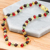 Baby Drop Amber Teeth Necklace